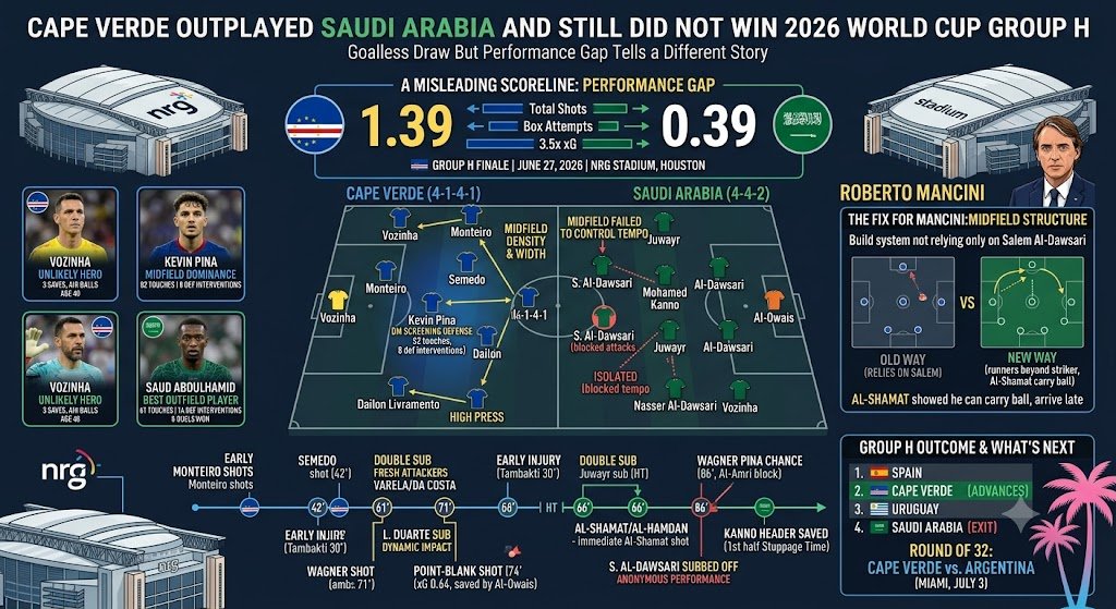 Cape Verde vs Saudi Arabia 2026 World Cup Tactical Review
