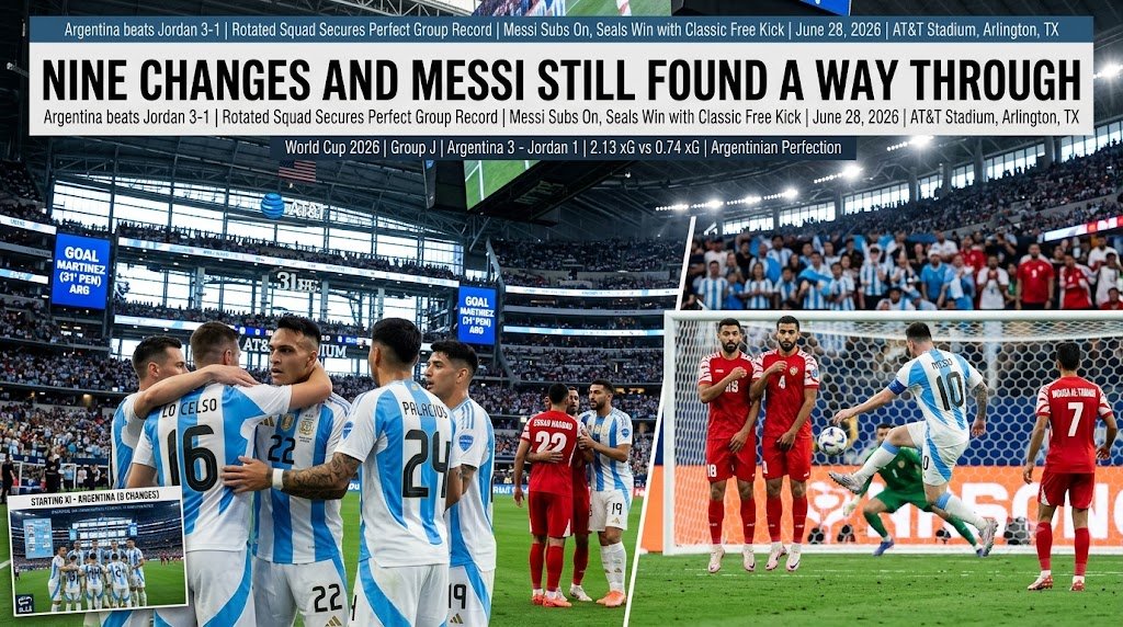 Jordan vs Argentina 2026 World Cup Tactical Breakdown