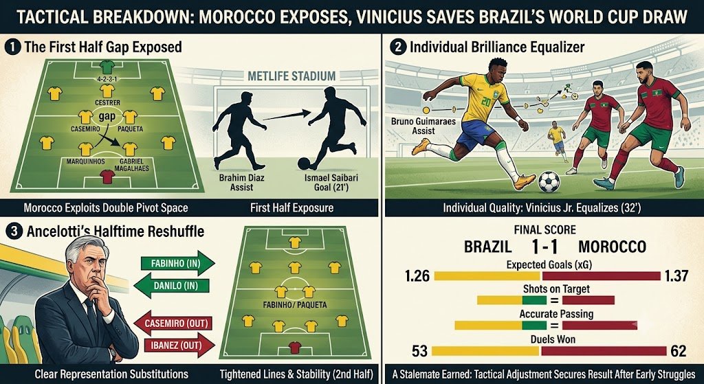 Brazil vs Morocco 2026 World Cup Tactical Breakdown