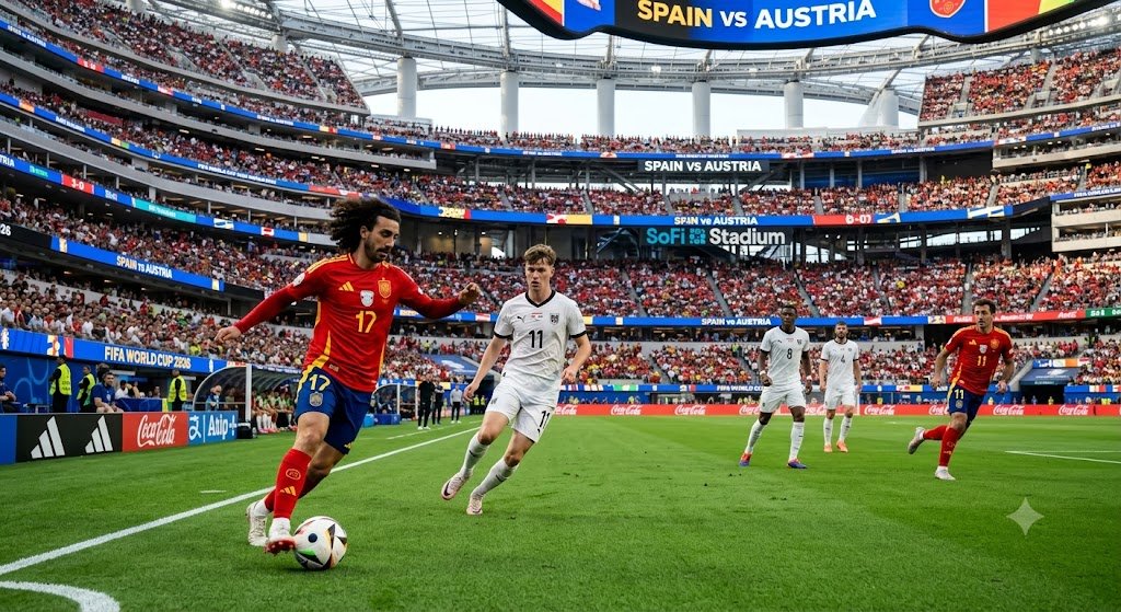 Spain vs Austria 2026 How Cucurella Exposed Austria